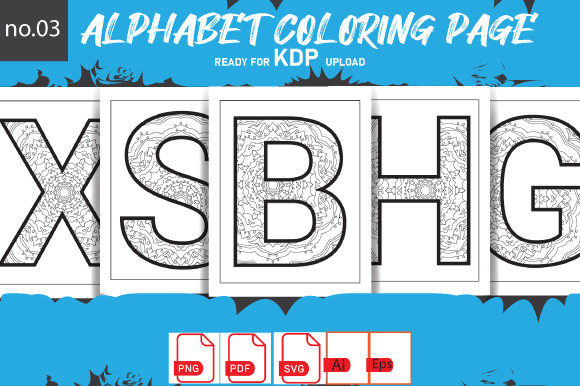 Alphabet Coloring Upper Mom SVG Bundle3 for Graphics and Coloring Pages Amp