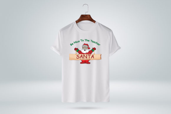 Be Nice Teacher Santa is Watching Tshirt Review