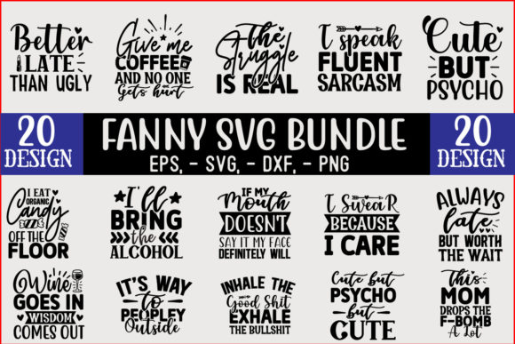 Funny SVG T-Shirt Design Bundle for Creative Bundles