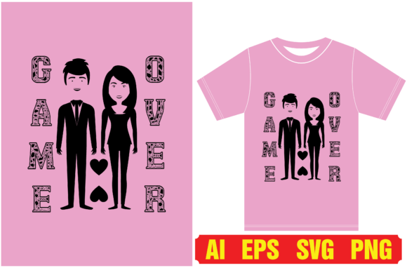Game over Lovers T-shirt Design: Graphics and T-Shirt Designs Review