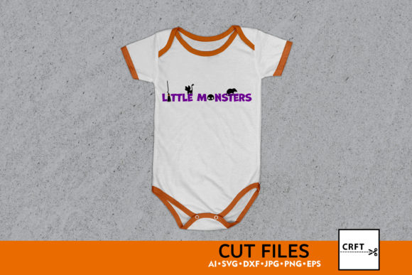 Little Monsters SVG Cut Files Halloween for Graphics