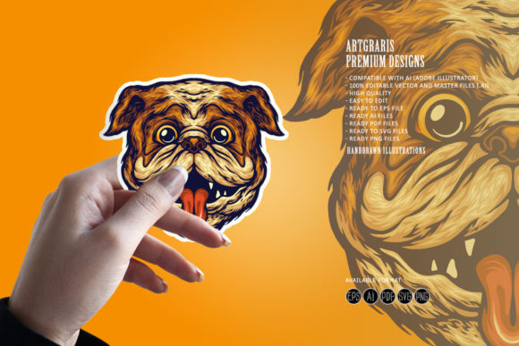 Reviewing the Funny Pug Head Dog Mascot Svg