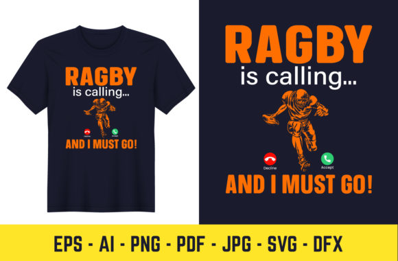 Rugby is Calling and I Must Go Funny Graphics and T-Shirt Designs Review